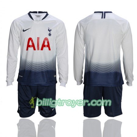 Billige Fotballdrakter Tottenham Hotspur Barn Hjemmedraktsett 2018/19 Langermet